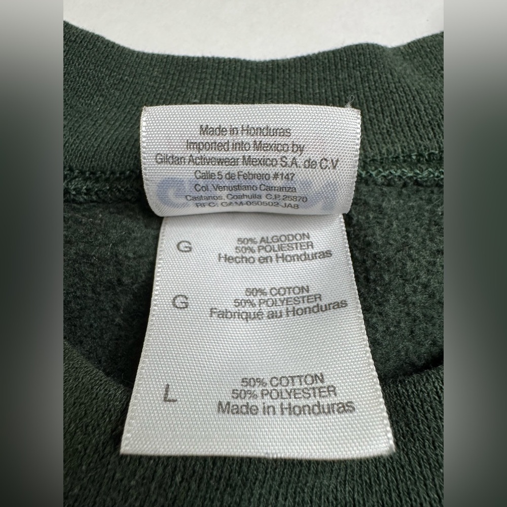 Charlie Brown Snoopy Peanuts Christmas Holiday Crewneck Sweatshirt Green Size L - Picture 10 of 10